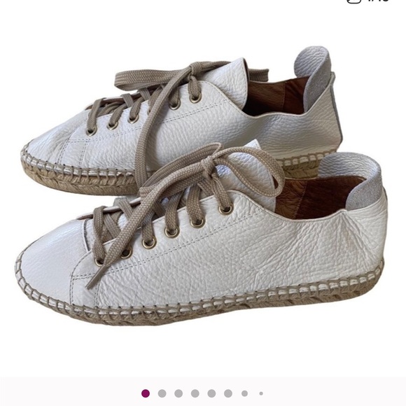 Maypol Shoes - Anthropologie Maypol White Leather Espadrilles
Size 9 Women Shoe NWOT